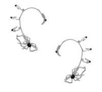Unique Bone Ear Cuff with Gothic Spiders Detailing Without Hole Required Alloy for Trendy Outfits Alloy Ear Cuff for Women