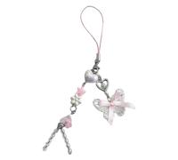 Unique Bow Cell Phone Strap Colorful Bowknot Heart Star Beads Key Ring Handbag Decoration Cute Phone Accessories for Fashion Lovers