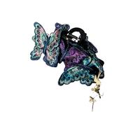 Unique Butterfly Shaped Hair Accessory Fine Fabric and Strong Hold Hairpin Headdress for Gifting or Daily Use Chinese Fashion Hair Clip