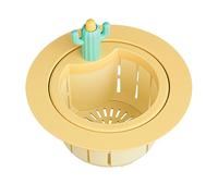 Unique Cactus Design Sink Drain Strainer Press Automatic Dumping Filter Basket for Kitchen and Bathroom Practical Kitchen Sink Strainer