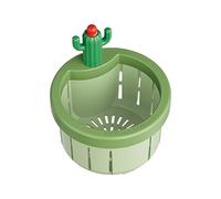Unique Cactus Design Sink Drain Strainer Press Automatic Dumping Filter Basket for Kitchen and Bathroom Practical Kitchen Sink Strainer