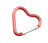 Unique Carabiner, Heart Shape Carabiner Clip, 12 Pcs Aluminum Alloy Keychain Clips, Small Carabiner Clip, Multifunction Carabiner Clip for Walking, Camping, Hiking, Traveling
