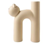 Unique Cat Statue Ceramic Vase Set - Modern Frosted Floral Decor for Dining Table, Living Room, Bedroom & Entrance - Aesthetic Home Art Decoration (3)