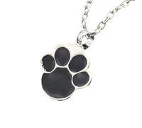 Unique Chain Pet Theme Dog Claw Pendant Necklace Texture Neck Jewelry for Daily Party