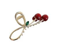 Unique Cherry Shape Large Hair Claw Clip Hair Clamp Fruit Cherry Catch Bullet Hair Ornament