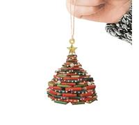 Unique Christmas Tree Shaped Car Hanging Ornament Acrylic Auto Interior Decoration For Holiday New Years Gift Acrylic Christmas Car Ornament