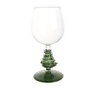 Unique Christmas Tree Themed Stemwares Sophisticated Champagne Flute High Stemmed Wine Drinking Glass for Parties Holiday Stemwares
