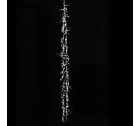 Unique Clear Glass Icicle Ornaments, Perfect Touch for Creating a Festive Environment at Home (White)