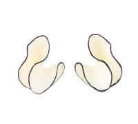 Unique Cloud Shape Statement Earrings for Women Oversized White Black Acrylic Ear Studs Fashion-forward Minimalist Jewelry Trendy Chunky Earrings for Party, Wedding