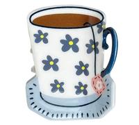 Unique Coffee Cup Print Hair Claw Light Weight Durability Acrylic Hair Clip Stylish Hair Accessories