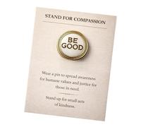 Unique Compassion Pin Brooch Metal Construction Supports Kindness Positive Mental Lapel for Various Use Sympathy Badge