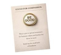 Unique Compassion Pin Brooch Metal Construction Supports Kindness Positive Mental Lapel Pin for Various Use Sympathy Pin Badge