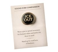 Unique Compassion Pin Brooch Metal Construction Supports Kindness Positive Mental Lapel Pin for Various Use Metal Sympathy Brooch