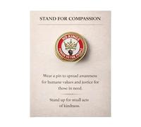 Unique Compassion Pin Brooch Metal Construction Supports Kindness Positive Mental Lapel Pin for Various Use Sympathy Pin Badge