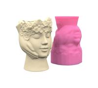 Unique Crafting Vase Molds Artistic Human Figure Shape Flowerpot Silicone Planter Art Figure Resin Crafting