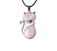 Unique Crystal Cats Pendant Necklace Elegant Crystal Cats Necklace Neck Adornment For Jewelry Collection And Gifting Beloved Female Jewelry