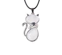 Unique Crystal Cats Pendant Necklace Elegant Crystal Cats Necklace Neck Adornment For Jewelry Collection And Gifting Beloved Female Jewelry