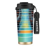 Unique Customized Coffee Mug - Insulated Stainless Steel Tumbler for Travel, Home & Office - 17 oz Quantum wave photoplethysmography Black