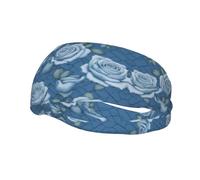 Unique Customized Headbands for Men and Women - Stylish Sweat Bands for Running, Workout, and Sports - Moisture Wicking and Stretchable BlueRosesStone
