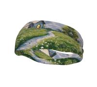 Unique Customized Headbands for Men and Women - Stylish Sweat Bands for Running, Workout, and Sports - Moisture Wicking and Stretchable Fairy Tale Cottage