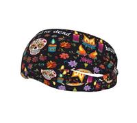 Unique Customized Headbands for Men and Women - Stylish Sweat Bands for Running, Workout, and Sports - Moisture Wicking and Stretchable Colorful Dead Art