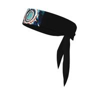 Unique Customized Headbands for Women & Men - Sweat Wicking Running Stylish Sweatbands- Hair Control Head Tie,Perfect for Sports and Workouts Colorful biological forms in Op Art