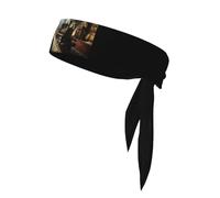 Unique Customized Headbands for Women & Men - Sweat Wicking Running Stylish Sweatbands- Hair Control Head Tie,Perfect for Sports and Workouts The train is running in a medieval tavern