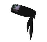 Unique Customized Headbands for Women & Men - Sweat Wicking Running Stylish Sweatbands- Hair Control Head Tie,Perfect for Sports and Workouts Vines grow all over the corner