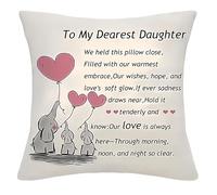 Unique Daughter Gifts from Mum, Graduation Gifts for Daughter from Dad, Best Daughters Birthday Gift, Birthday Gift for Adult Daughters Cushion Cover 45x45cm