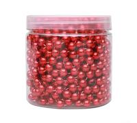 Unique Decorative Touch to Your Holidays with an 8M Shiny Plastic Bead Chain Suitable for Various Crafts (red)