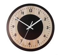 Unique Design 30CM Wooden Wall Clock for Vintage Home Decor, Silent Mechanism for a Calm Environment (A)