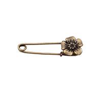Unique Design Gold Plated Bronze Vintage Plant Flower Brooch Pin Jewellery Accessories For Women Useful Processed