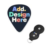 Unique Design Guitar Pick Your Image Text Here For Bass, Electric, Acoustic Guitars