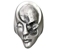 Unique Design Human Duality Hide Yin And Yang Skull Rings Men's Punk Goth Biker Ring Women Jewelry