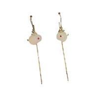 Unique Design Jade Rabbit Anti-loss Ear Wire, High-end Feeling, Minority Luxury, Long Simple Earrings for Women, 2022 National
