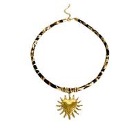 Unique Designing Stainless Steel Necklace Chain With Leopard Print And Gold Tone Charm For Fashion Forward Individuals Fashion Necklchain