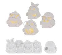 Unique Designs Eggs Mould Flexible Silicone Materials for Epoxy Resin Jewelry Plate Candle Holder Home Storage Craft