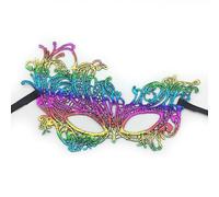 Unique Designs For Any Occasion Materials Enhance Your Costume Halloween mask(f-Blue,15X6X1CM)