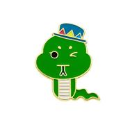 Unique Designs Snake Brooch Portable And Sturdy Alloy Fashion Accessory Decoration For Parties Supplies Or Daily Wear Zodiacs Year Snake