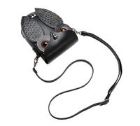 Unique Designs Women's Crossbody Bag in Punk Styles PU Leather Shoulder Bags with Snake Pattern and Owl