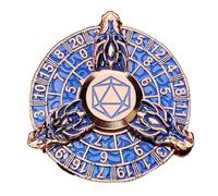 Unique Dice Coin | Polyhedral Dragon Dice Set | Zinc Alloy Fidget Toy Retro Gear Roulette Spinner for Table Games