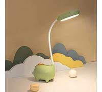 Unique Dinosaur Desk Lamp LED Night Light for Kids Wireless Charging Student Learning Eye Protection Lamp USB Rechargeable Home Bedroom Study Desk Room Decoration Lamp is the Teens Girls Best Gift