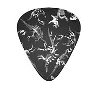 Unique dinosaur skull skeleton black Guitar pick for electric guitar, acoustic guitar, mandolin, and bass Custom Guitar Picks Thin, Medium & Heavy Gauges