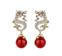 Unique Dragon Ear Alloy Accessories Delicate Dragon Shaped Earrings Accessories Daily Wear Party Gathering
