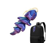 Unique Dragon Keychain - Animal Pendant, Hangable Ornament | Printed Colorful Movable Bone Dragon Keychains With Articulated Design, Beautiful Decoration For Purse Wallet Ladies Bags