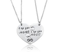 unique elegant puzzle heart-shaped necklace expresses love and connection. adjustable chain of the jewelry is perfect for special occasions or daily wear