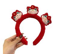 Unique Embroidery Snake Headband for Traditional Chinese Spring Festival Celebration Snake Hairhoop for Various Occasion