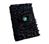 Unique Eye Sculpture Eye Catching Delicate Resin Creepy Strange Halloween Statue Book Craft Tabletop Decoration Decoration Dead Gothic Health Ornament (Black, 10.5x2.5x15.5cm)