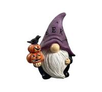 Unique Faceless Older Statue Desktop Ornament Zen Sculpture for Perfect Meditation Figurine for Creative Room Design (Purple, 20 cm)
