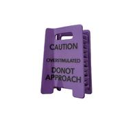 Unique fashion hair clip, over-stimulated warning sign, design for creative daily use and comfortable use, stylish hairpin